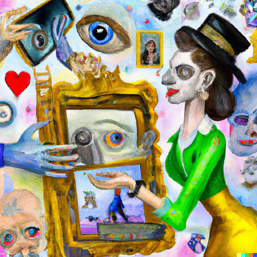Salvator Dalí Social Media - created by DALL.E 2