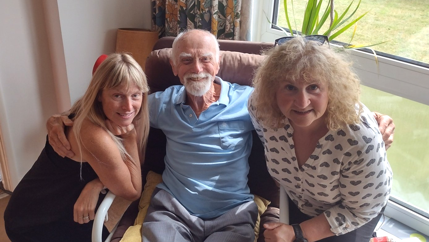 Swimming buddies at Clevedon: Alison , Nicky and Doug