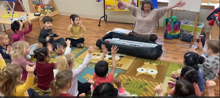 Teacher Playing Instrument in Class Teacher Playing Instrument in Class