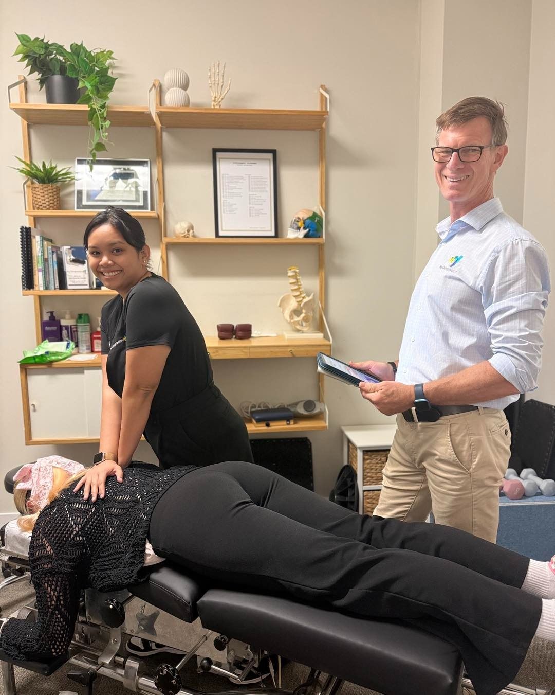 Woman Getting Treated by Chiropractors in Mackay