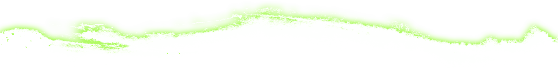 A green wave is moving in the air on a white background.