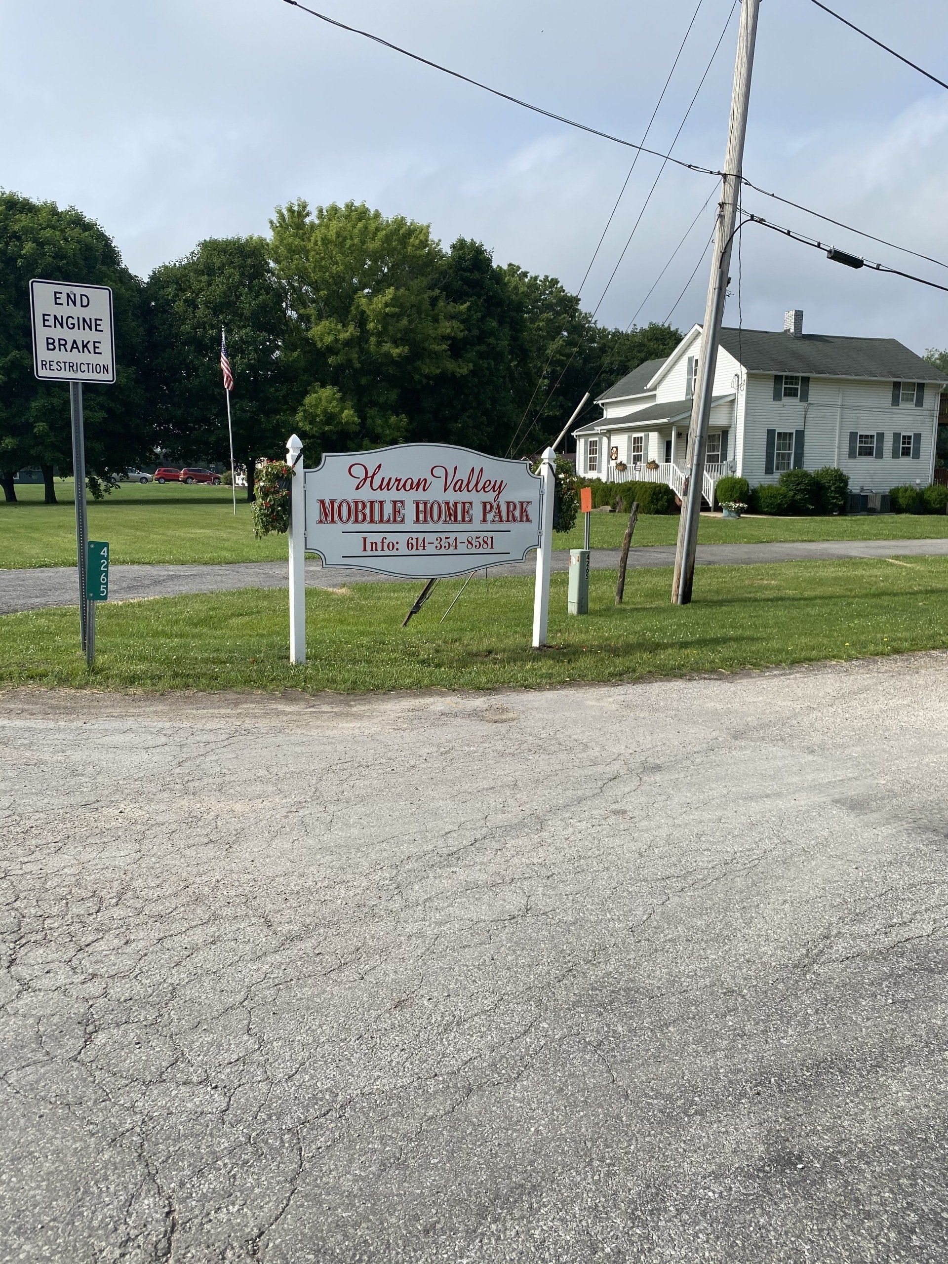 Signage — Plymouth, OH — Huron Valley Mobile Home Park