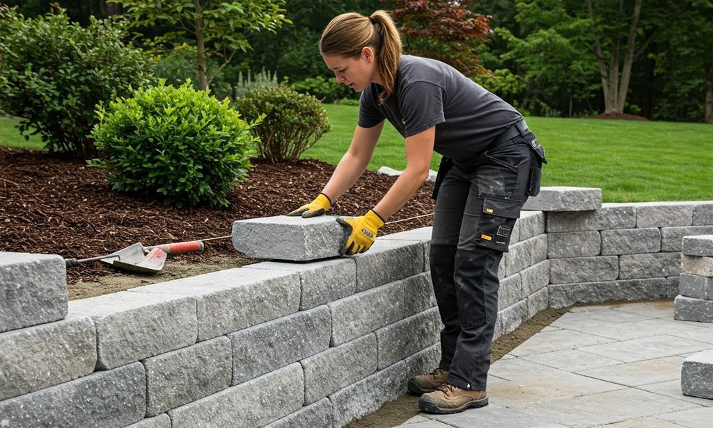 Hardscape installation