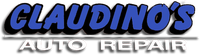 Claudino’s Auto Repair logo in blue and black text with a wrench graphic