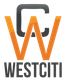The logo for westciti is orange and black