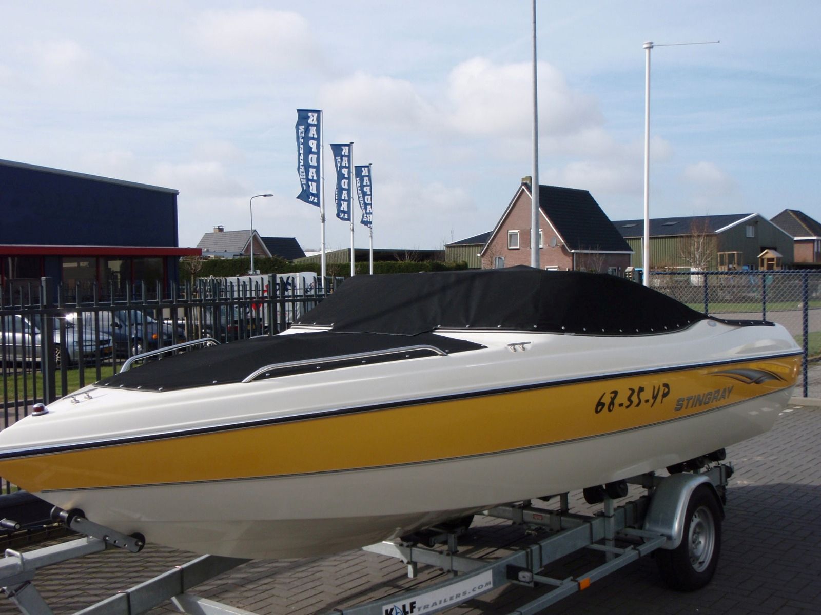 Nieuw afdekzeil speedboot Stingray