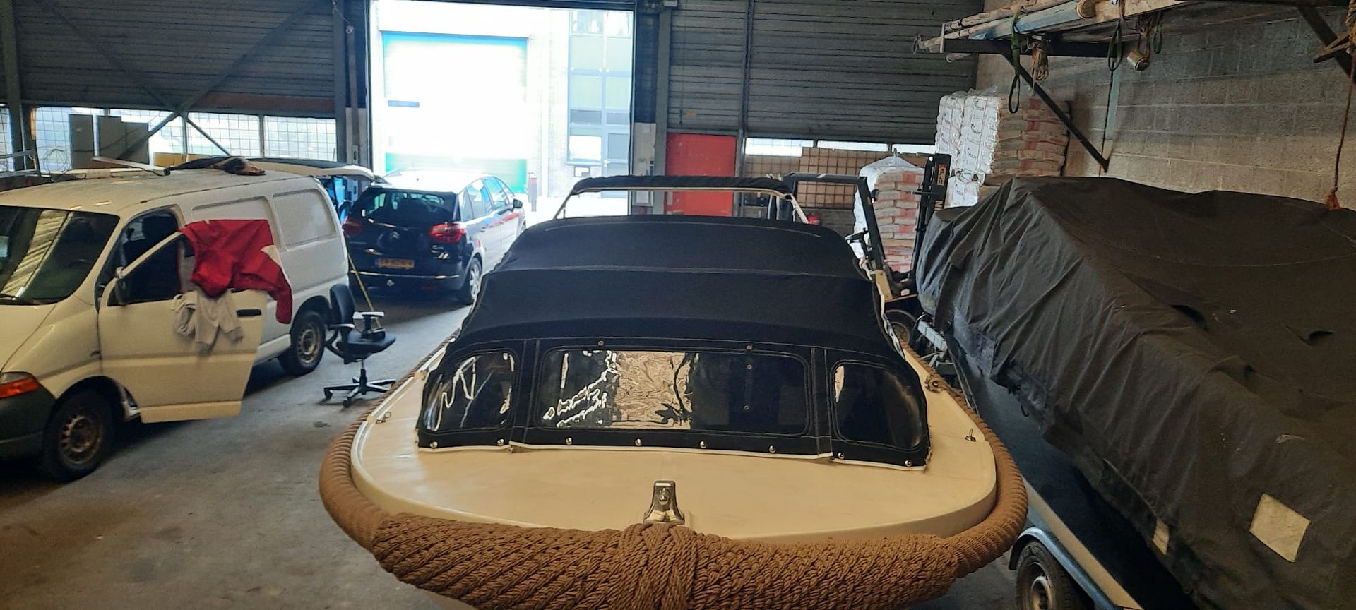 Reparatie bootkap sloep