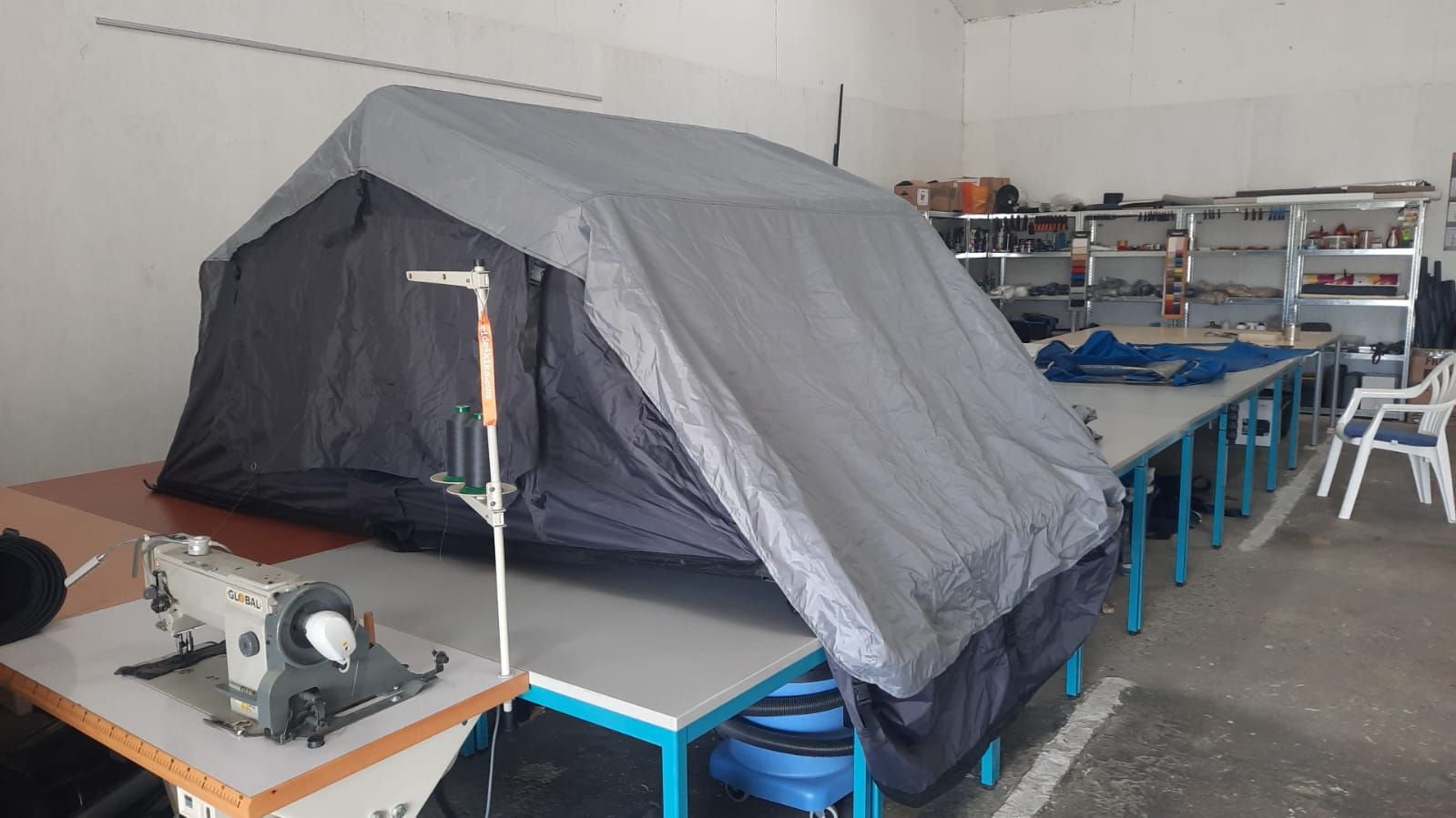 Reparatie daktent