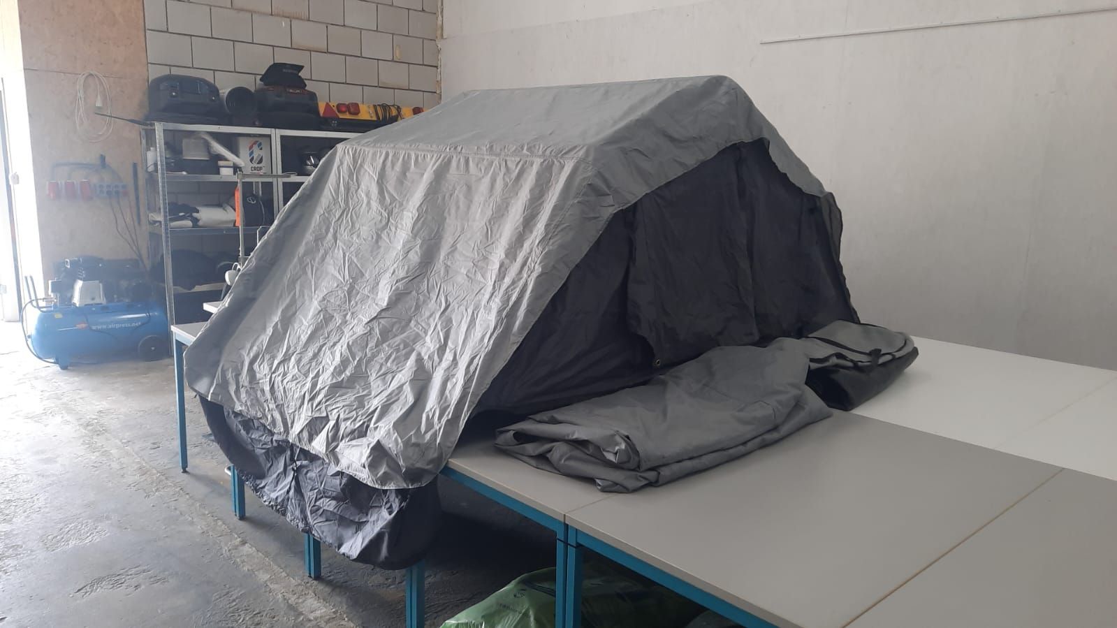 Reparatie daktent
