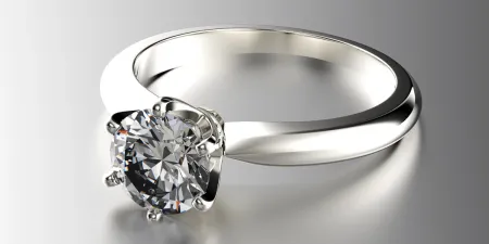 Platinum diamond ring for Jake's Cash for Gold, Edison, NJ.