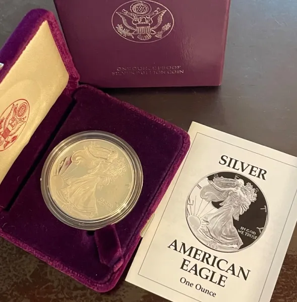 Silver Coin American Eagle Silver Coin, Jake's Cash for Gold, Edison, NJ.
