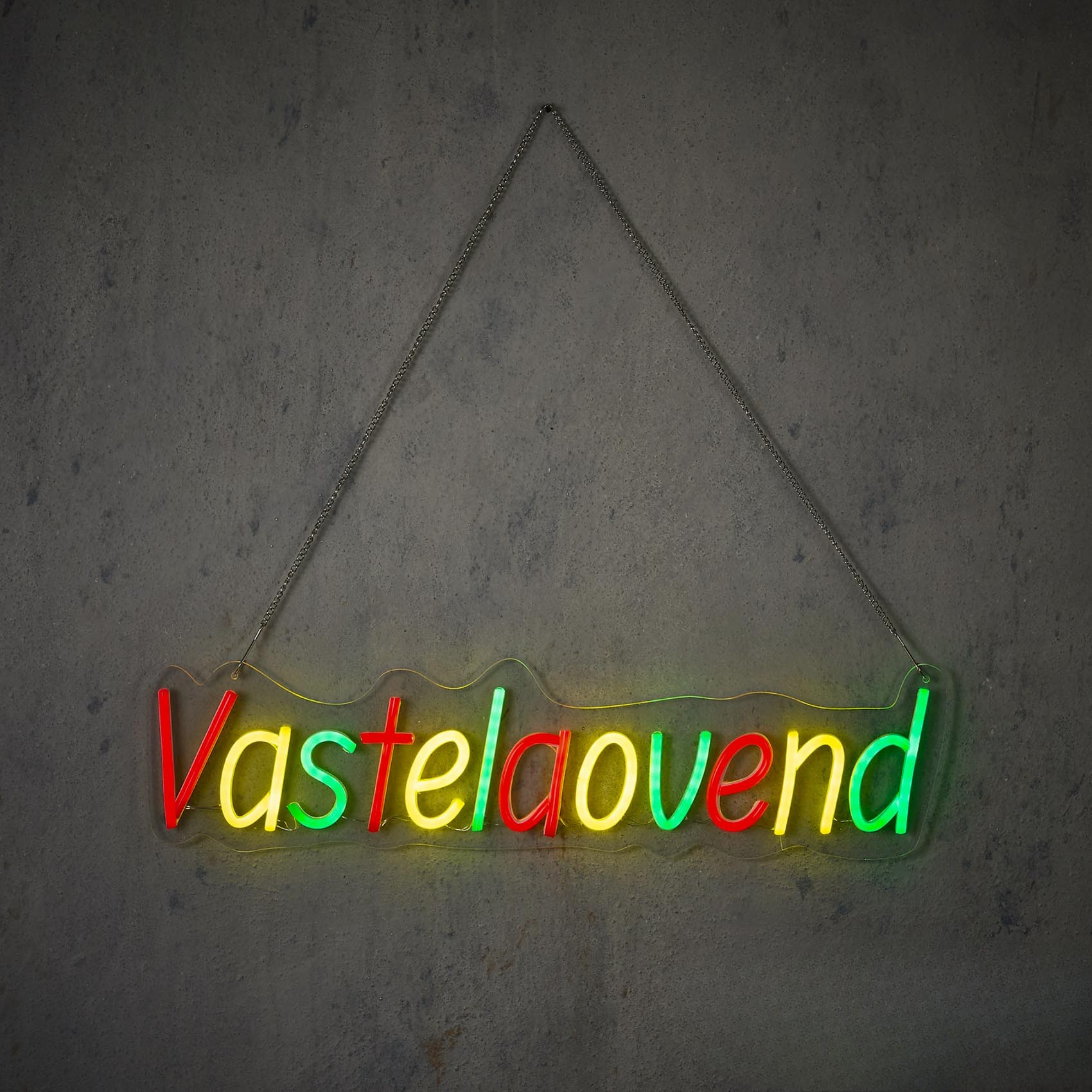 NIEUW! Rood-geel-groene Neon Led ‘Vastelaovend”