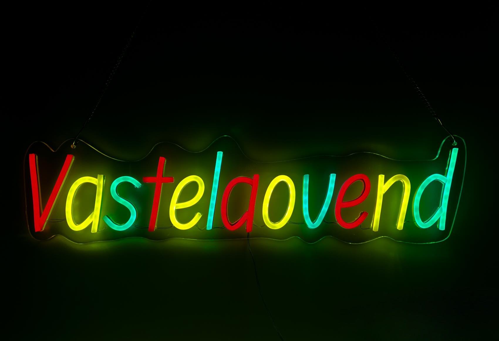 NIEUW! Rood-geel-groene Neon Led ‘Vastelaovend”