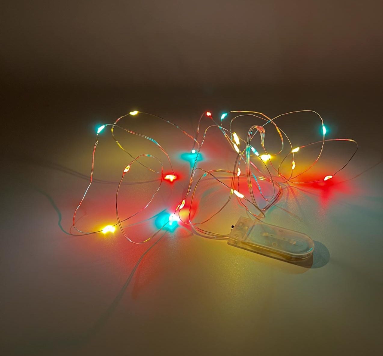 Rood-geel-groen Led lichtsnoer 20 lamps