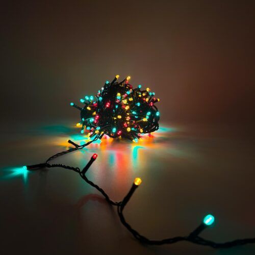 NIEUW! Rood-geel-groen Led lichtsnoer 240 lamps indoor en outdoor