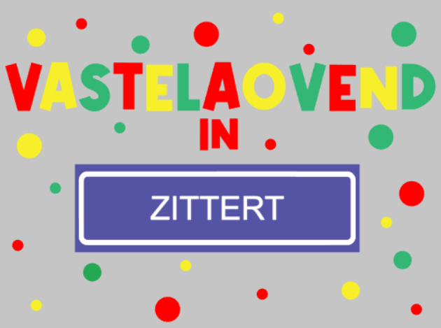 Statische raamsticker Vastelaovend in...