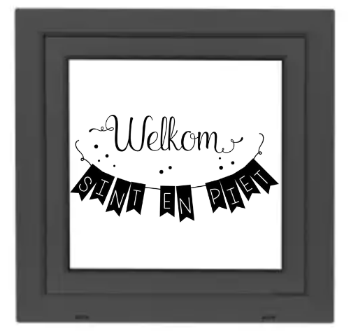 Herbruikbare raamsticker
