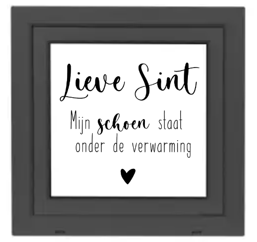 Herbruikbare raamsticker