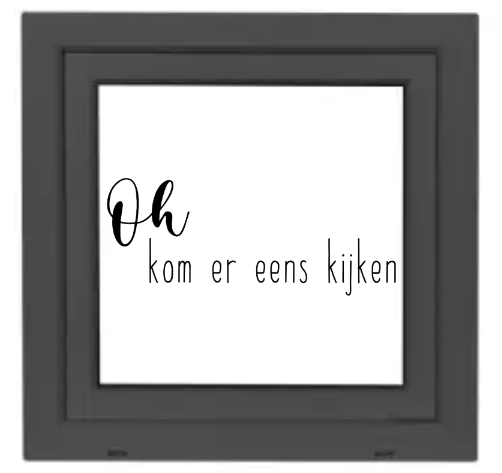 Herbruikbare raamsticker