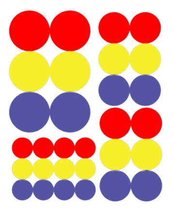 Herbruikbare raamsticker Confetti