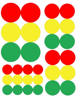 Herbruikbare raamsticker Confetti