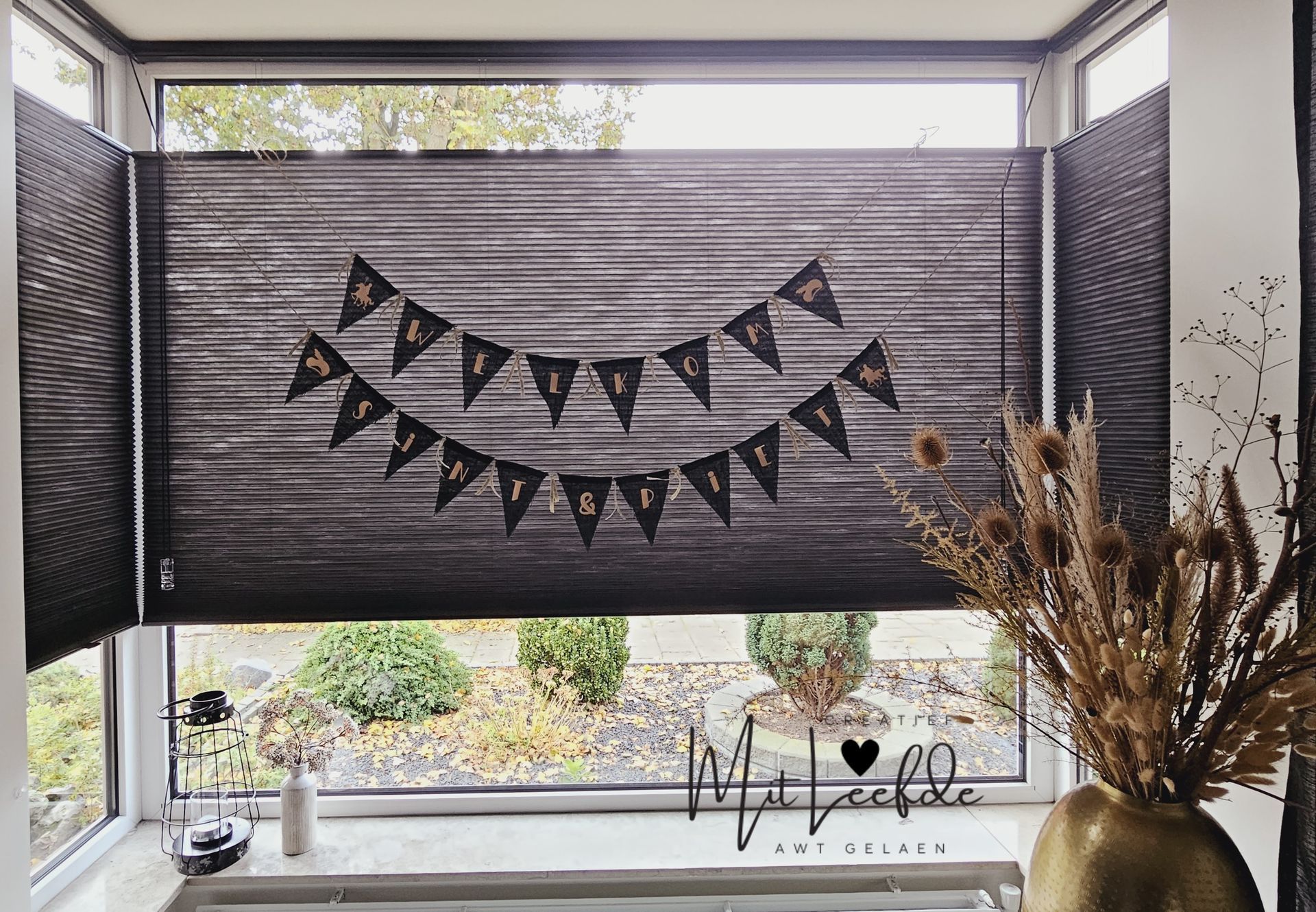 Handgemaakte Jute Slinger Welkom Sint & Piet
