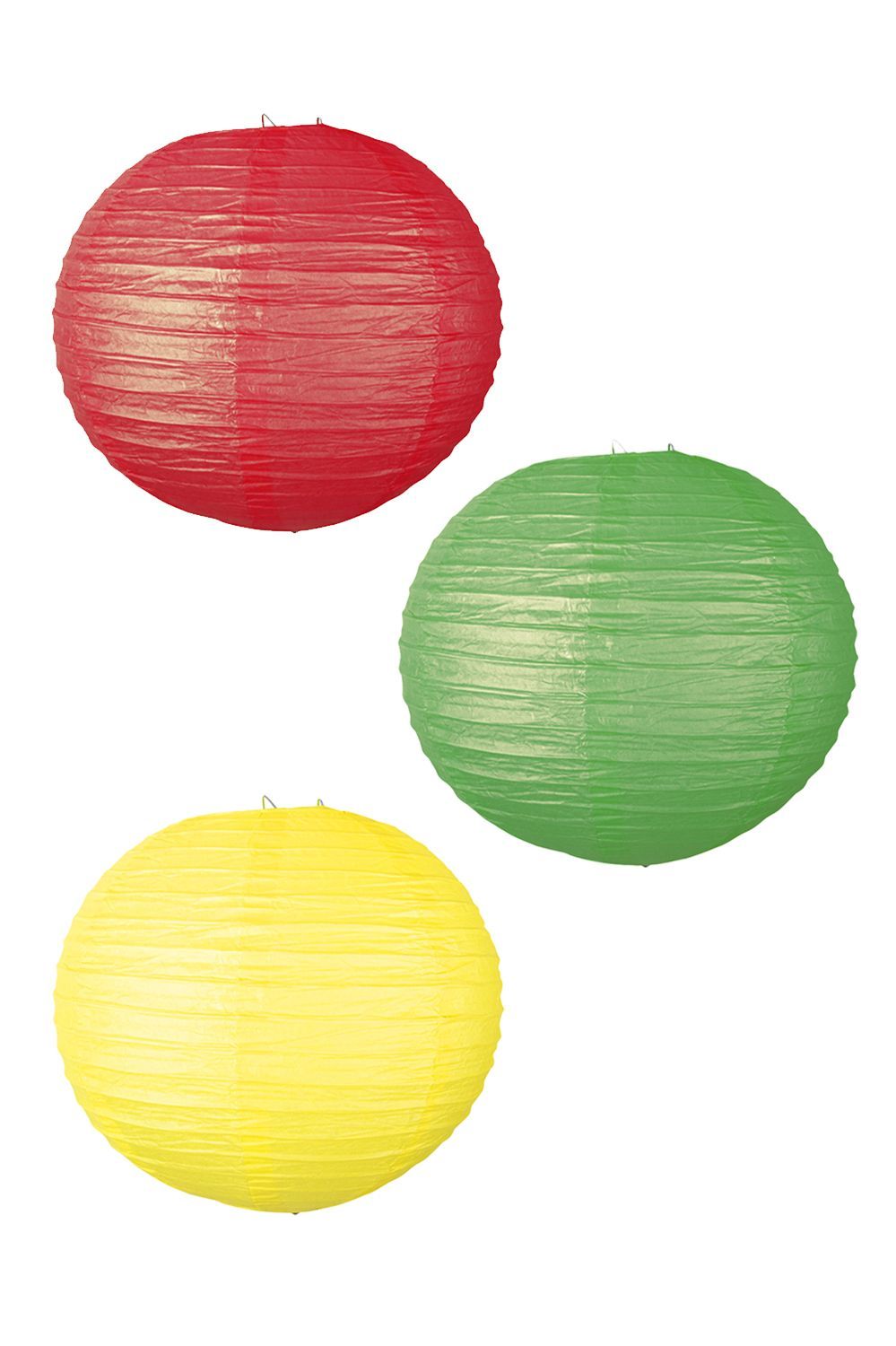 UITVERKOOP!!! Lampion rood, geel en groen Luxe