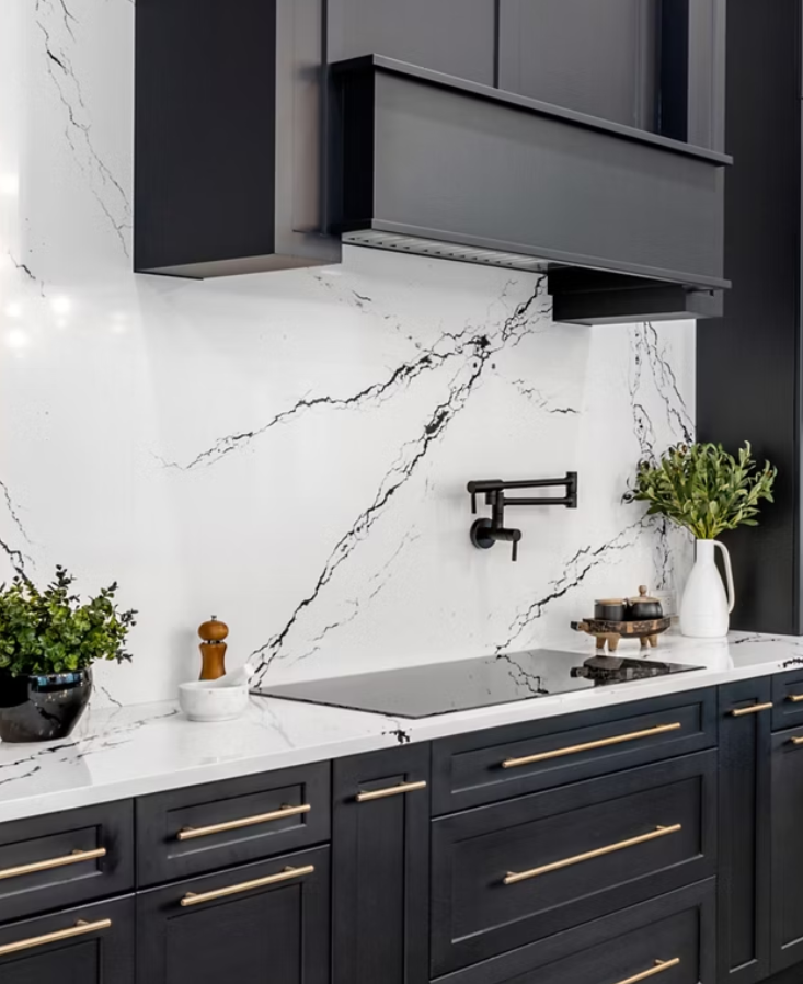 stone slab backsplash Memphis