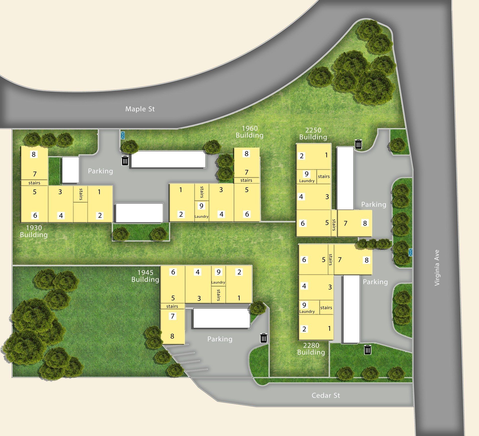 Alderwood Site Map