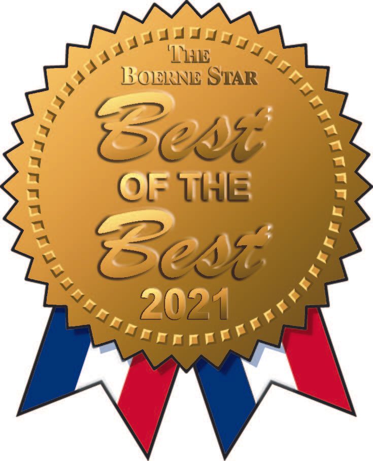 A gold seal that says the boerne star best of the best 2021