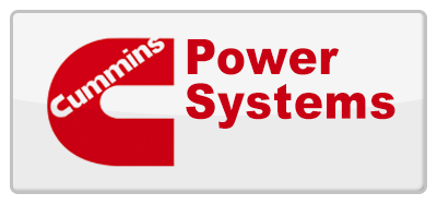 Cummins Power Systems logo in red on a white background