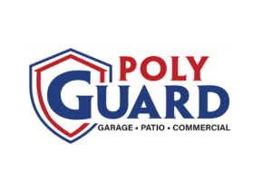 Logo for PolyGuard: blue shield with 