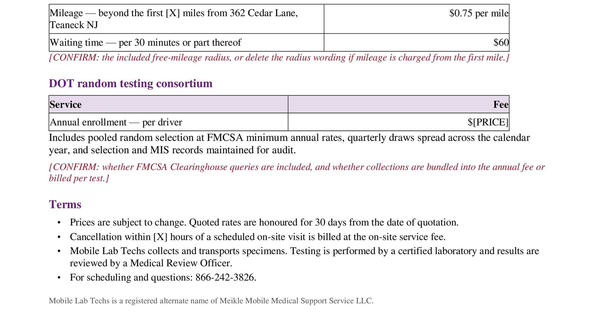 Blurred screenshot of a form or document with text fields and bullet points on a white background