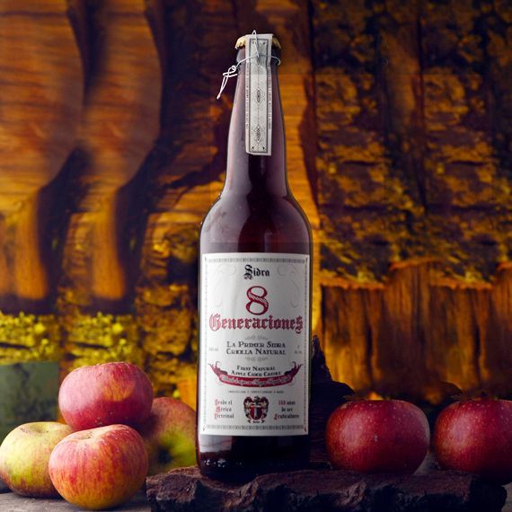 Sidra Natural sin gas tipo Asturiana (caja 12 pz)