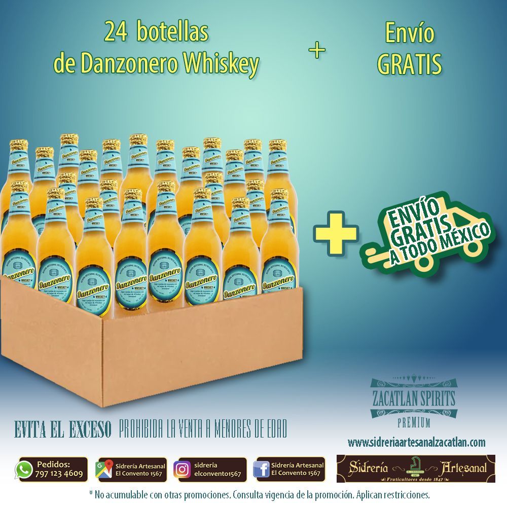 Caja promo Danzonero Whiskey