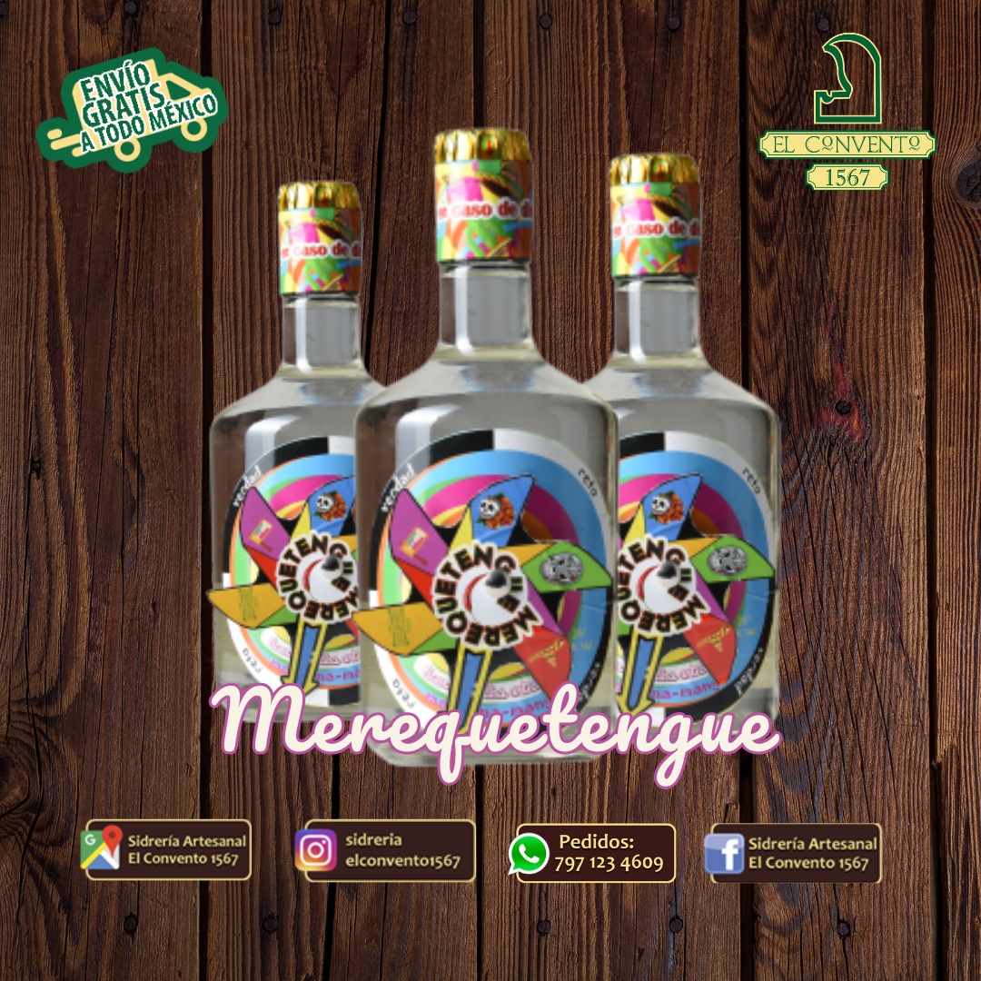Caja con 12 pz de vodka merequetengue 750ml