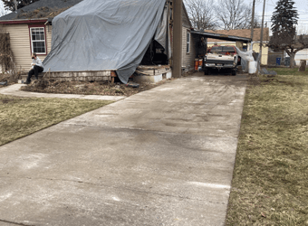 CDA junk removal customers junk free driveway
