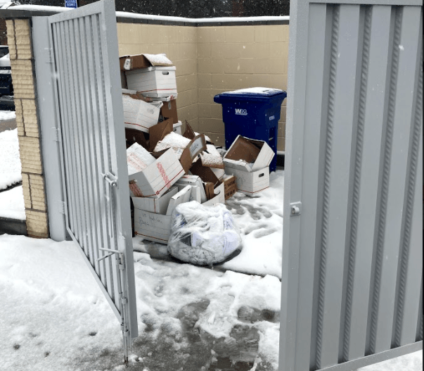 CDA junk removals customer has a ton of junk and debris in the trash area