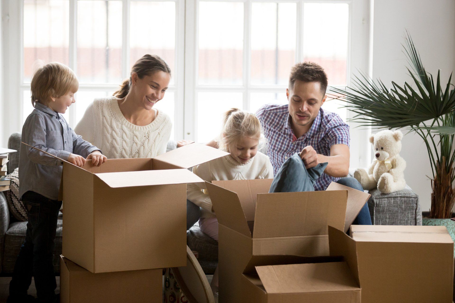 Young Happy Family With Children - Yaphank, NY - Certified Van Service
