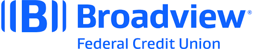 Broadview Federal Credit Union logo with blue
