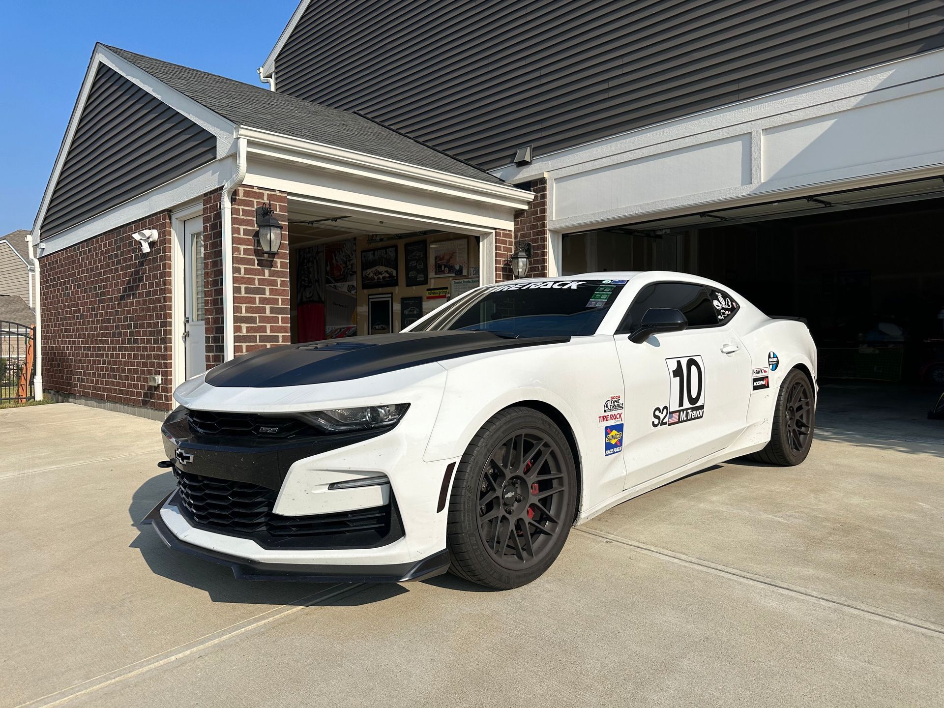 white car