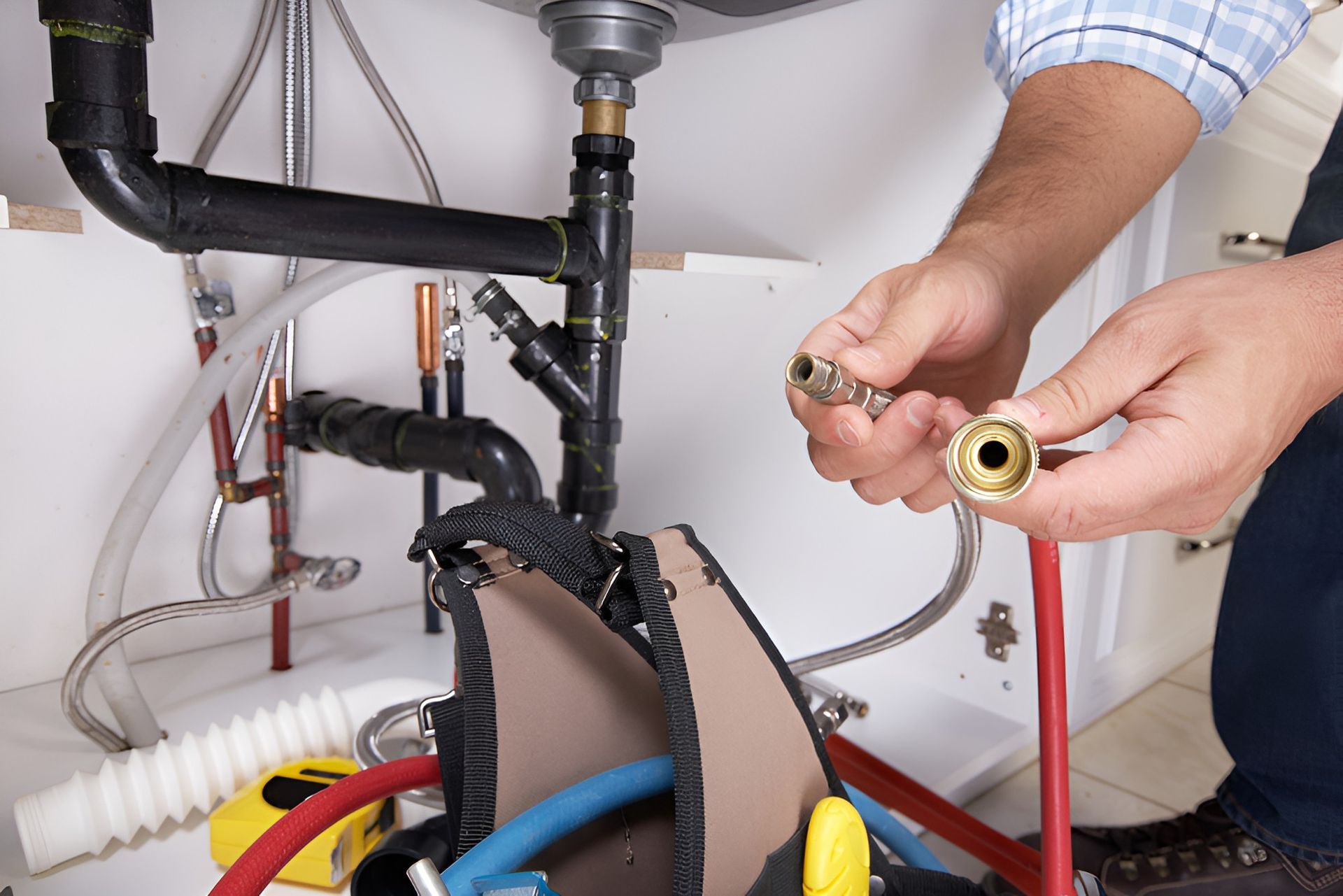 A Room With a Lot of Pipes and a Window — Ryno's Plumbing Group in Lakewood, NSW