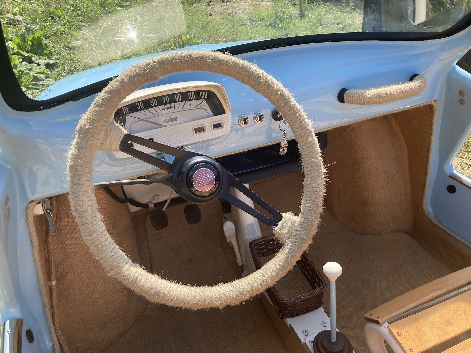 fiat 500 spiaggina azzurra