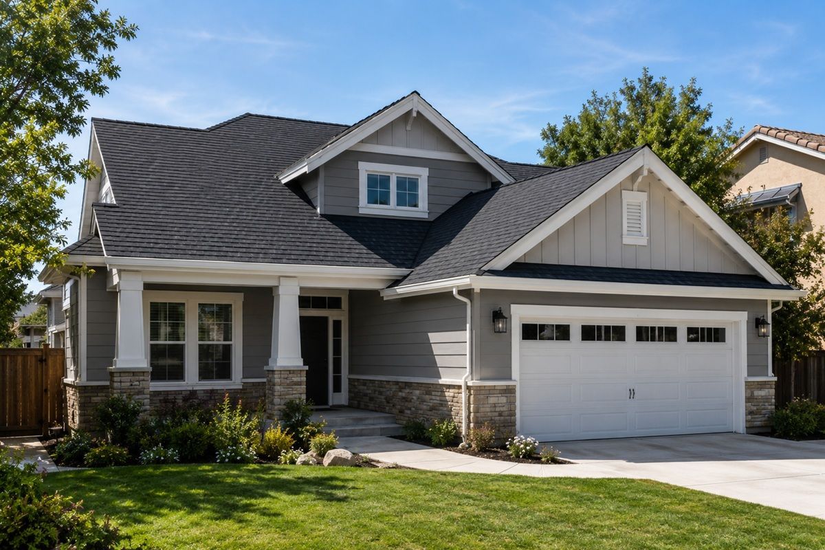 Completed roof replacement in Atwater, California