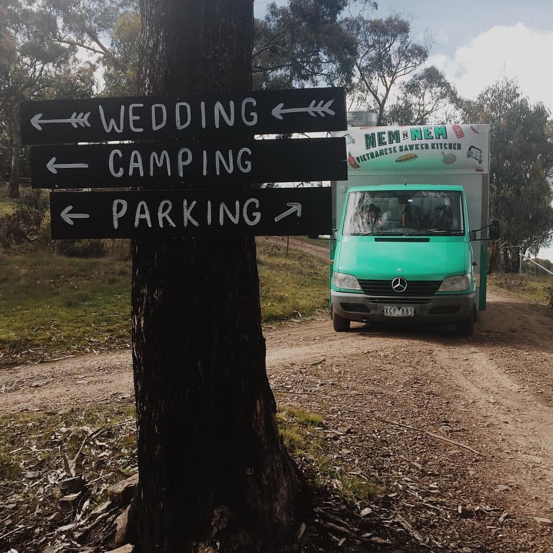 Nem N' Nem food truck at outdoor wedding venue Victoria