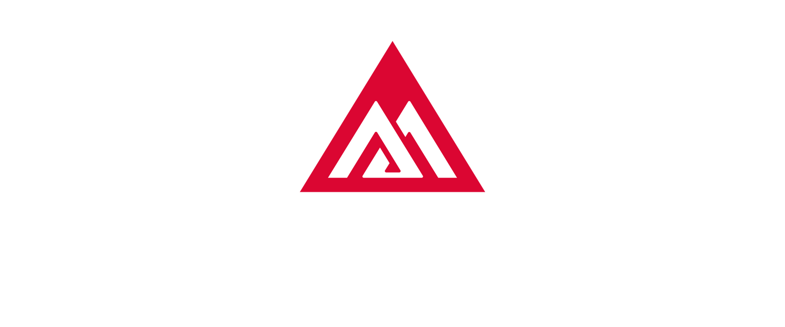 Un triangle rouge avec la lettre a dessus sur un fond blanc.