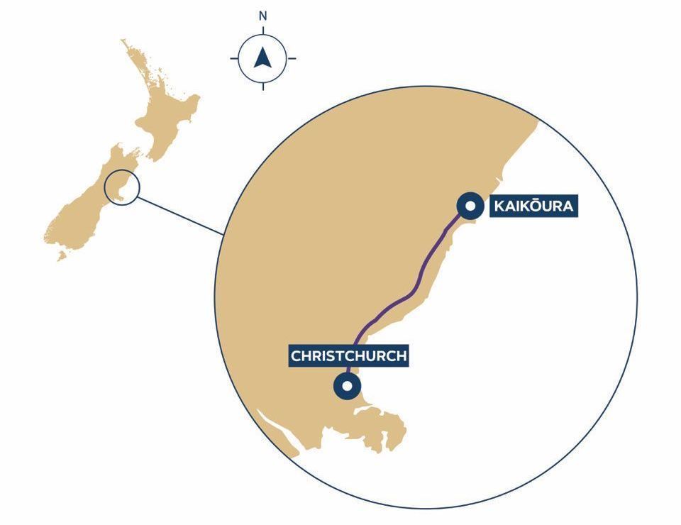 The Whale Train - Rail Journey Map