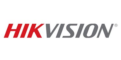 Le logo Hikvision, comportant le mot « HIK » en rouge et « VISION » en gris foncé sur fond blanc.