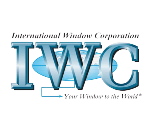International Window Corporation logo with blue “IWC” and tagline “Your Window to the World”