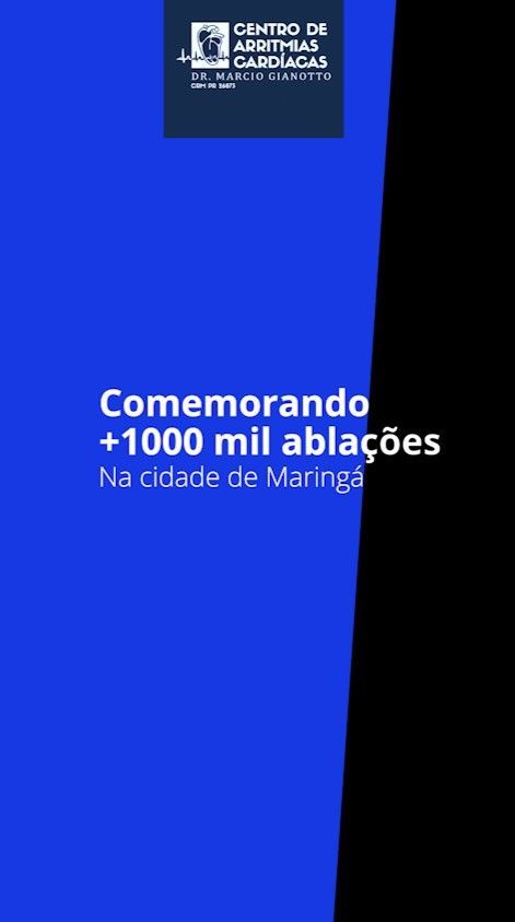 Clique para assistir o vídeo Comemorando +1000 mil ablações na cidade de Maringá